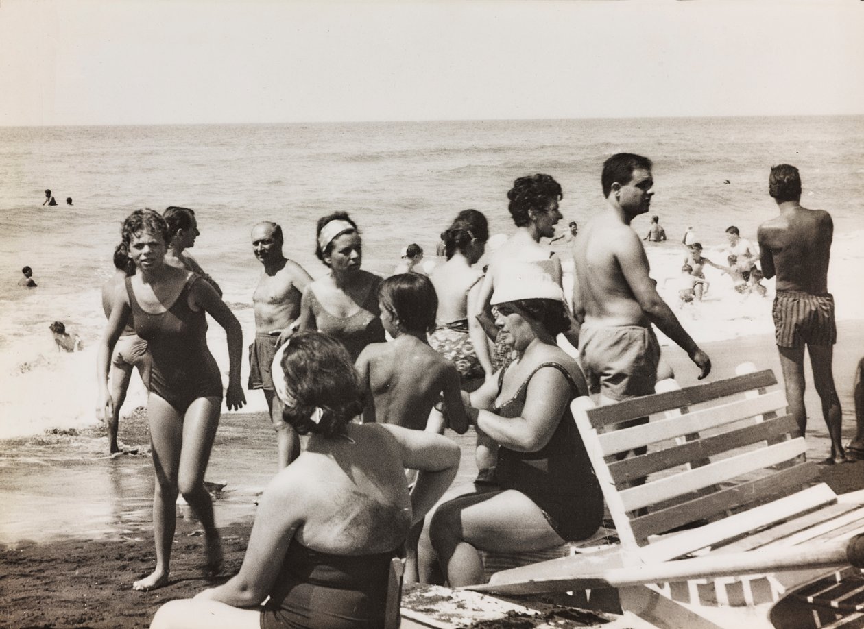 Włosi na plaży autorstwa Luigi Leoni