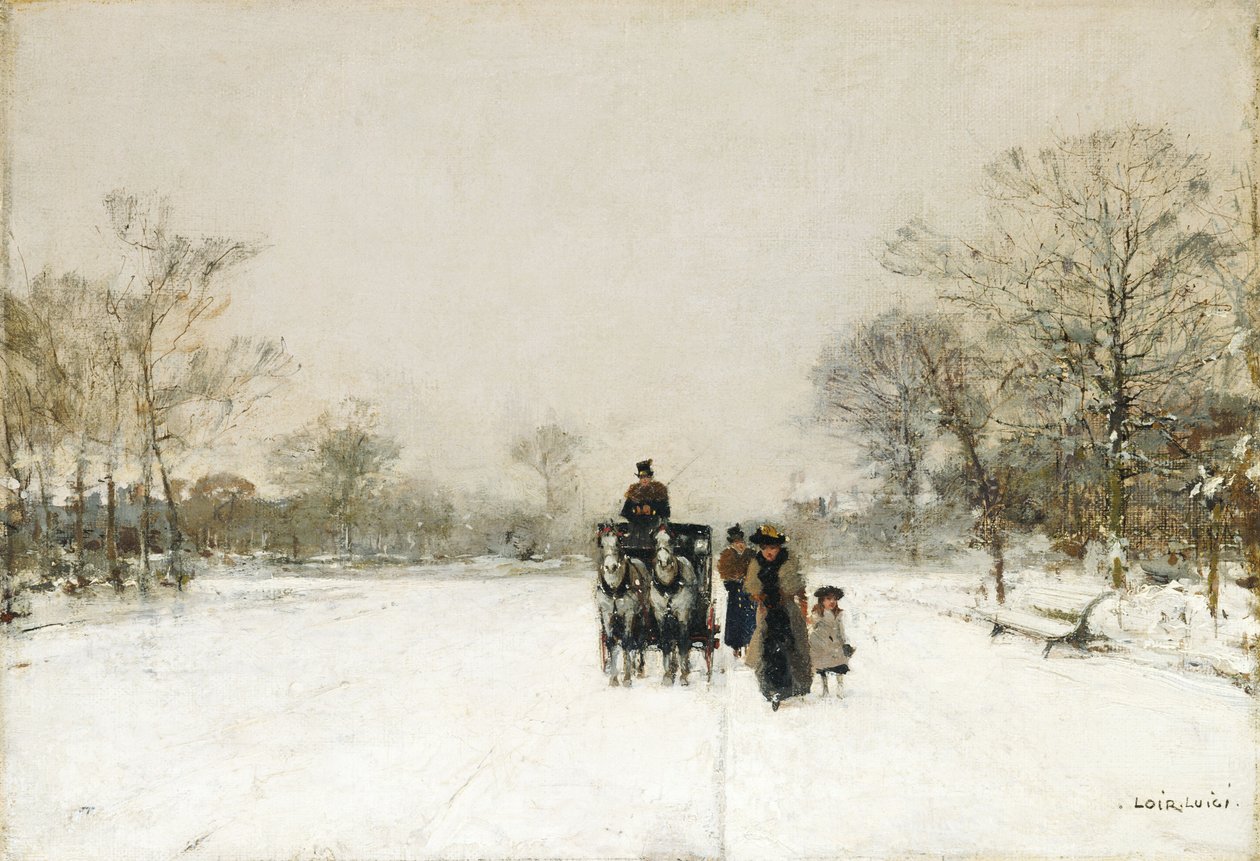 W śniegu autorstwa Luigi Loir
