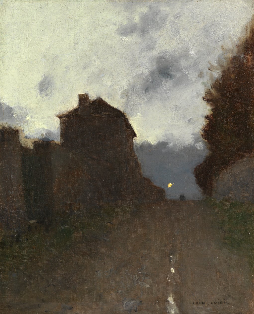 Montmartre o zmierzchu autorstwa Luigi Loir
