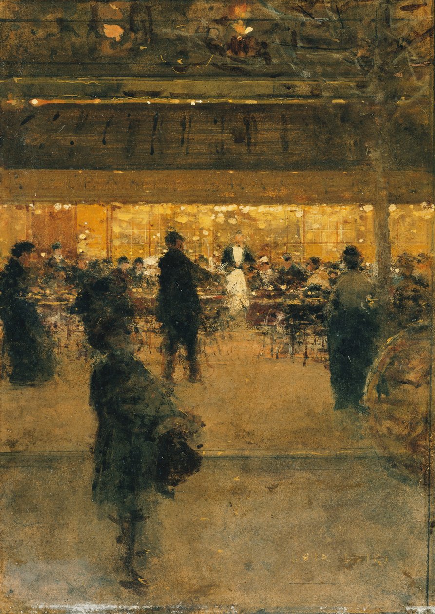 Nocna kawiarnia, autorstwa Luigi Loir