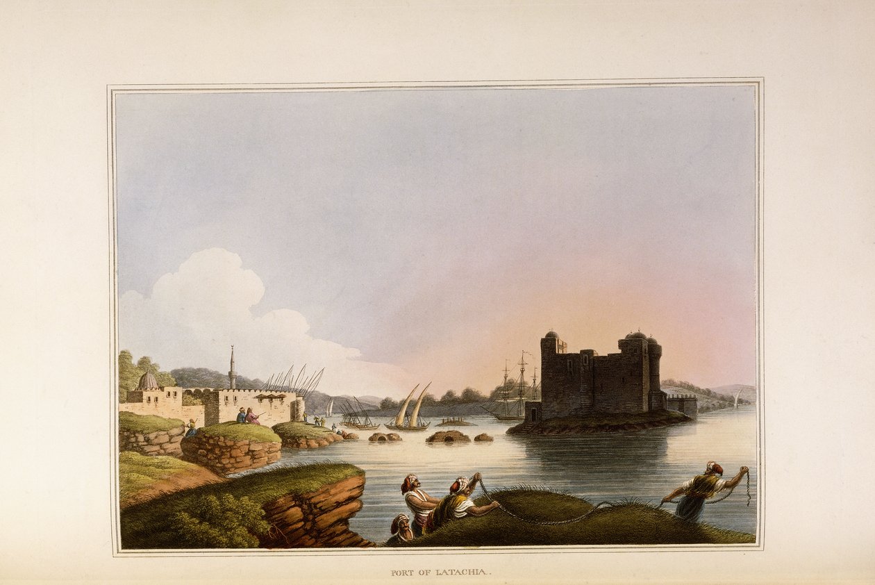 Port of Latachia, 1810 autorstwa Luigi Mayer