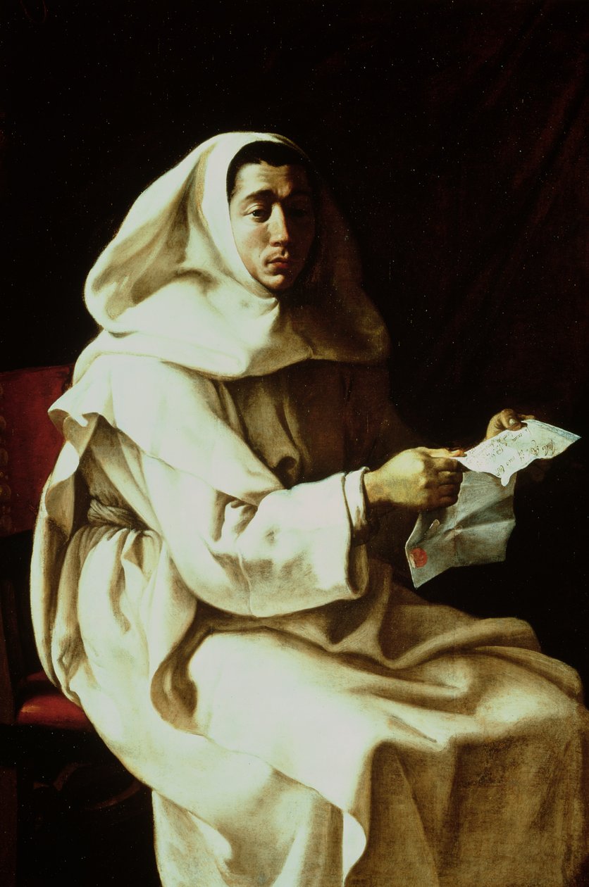 Portret mnicha z rodziny Pueroni autorstwa Luigi Miradori