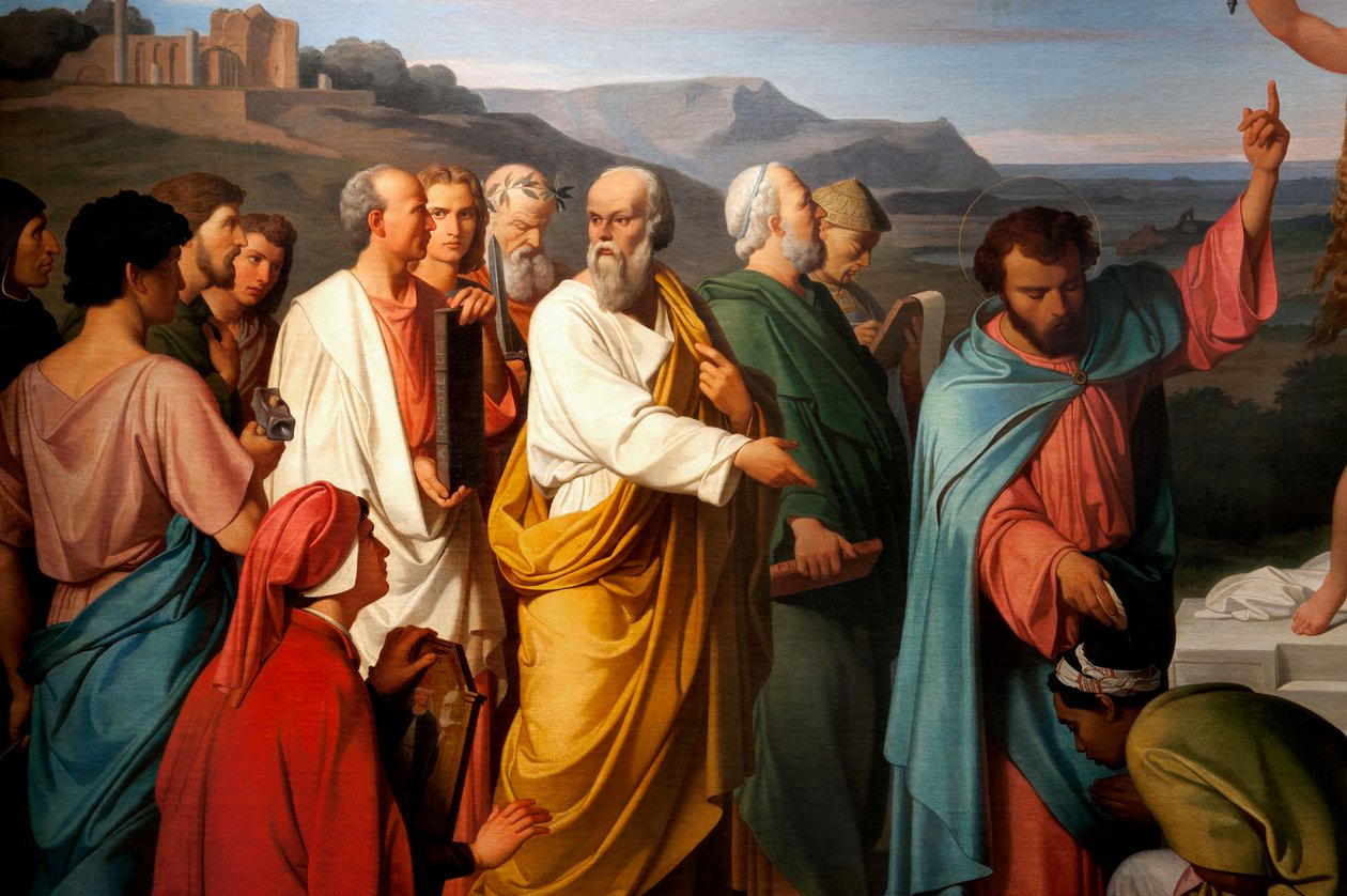 Triumf Prawdy. Szczegół. 1847 (olej na płótnie) autorstwa Luigi Mussini