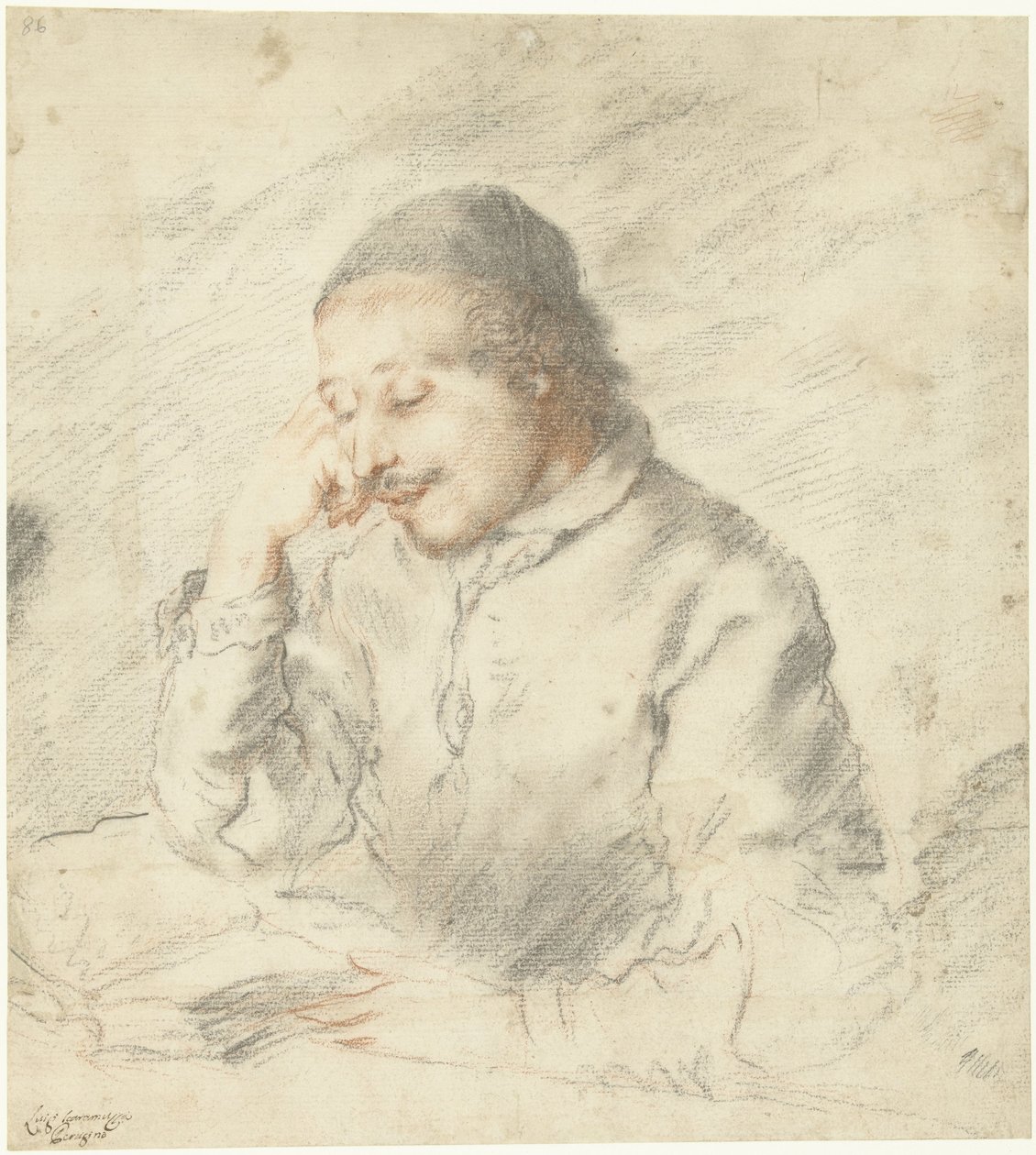Portret duchownego czytającego autorstwa Luigi Pellegrino Scaramuccia