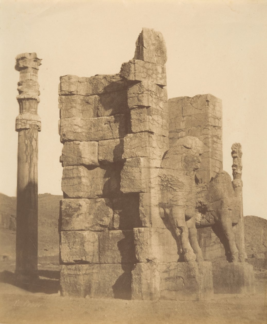 10 [Brama Wszystkich Narodów, Persepolis, Fars], lata czterdzieste i sześćdziesiąte XIX wieku. autorstwa Luigi Pesce