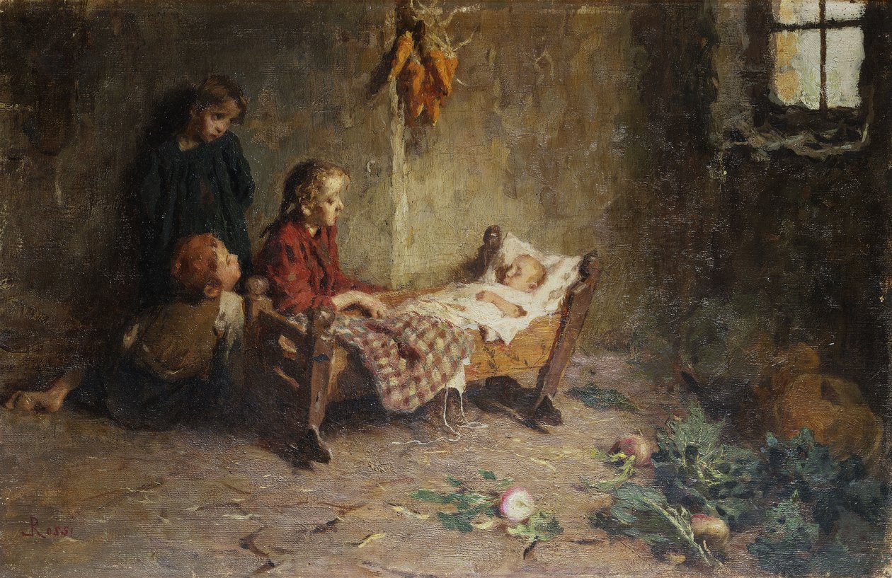 Nowo narodzone dziecko, autorstwa Luigi Rossi