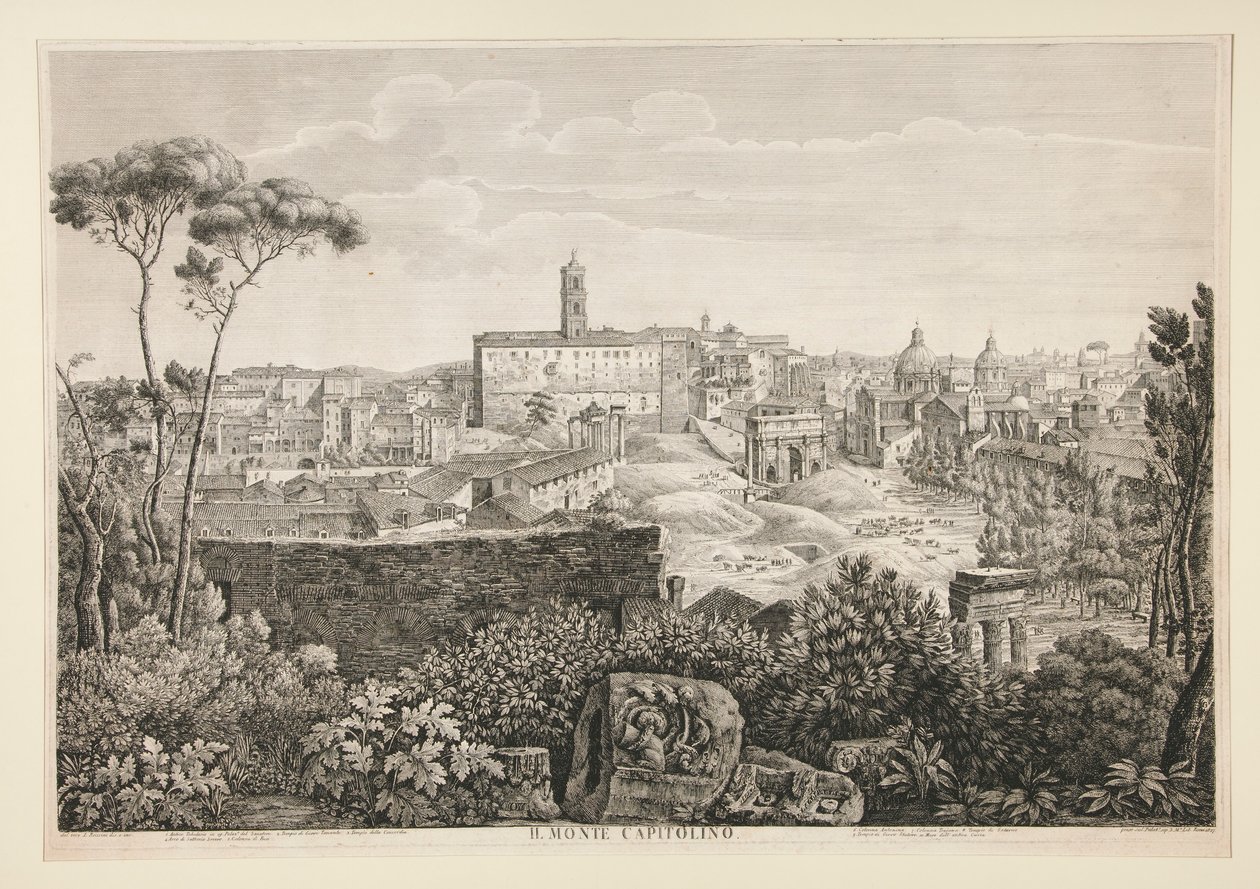 Góra Kapitolińska autorstwa Luigi Rossini