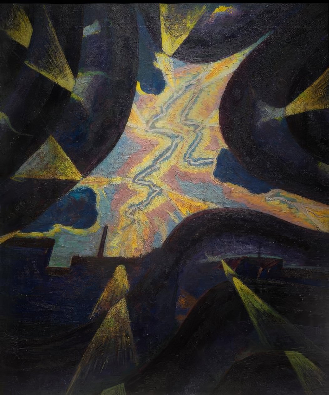 Linie siły / moc błyskawicy autorstwa Luigi Russolo