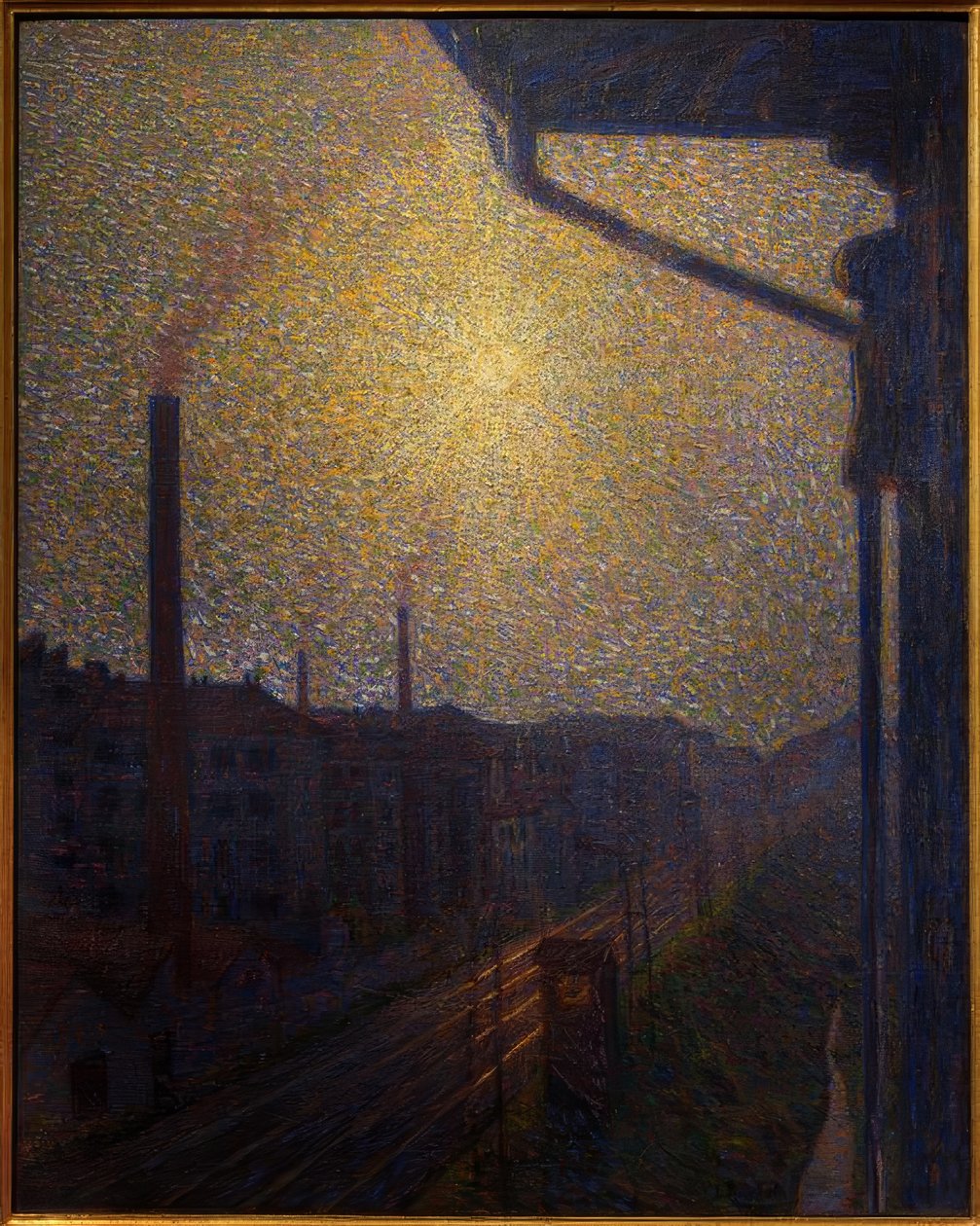 Przedmieścia - praca autorstwa Luigi Russolo