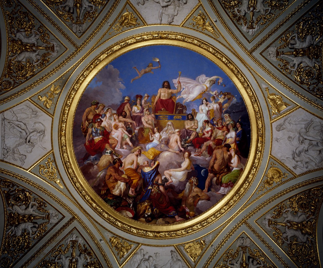 Olimp, Sala Iliady, Palazzo Pitti (fresk) autorstwa Luigi Sabatelli