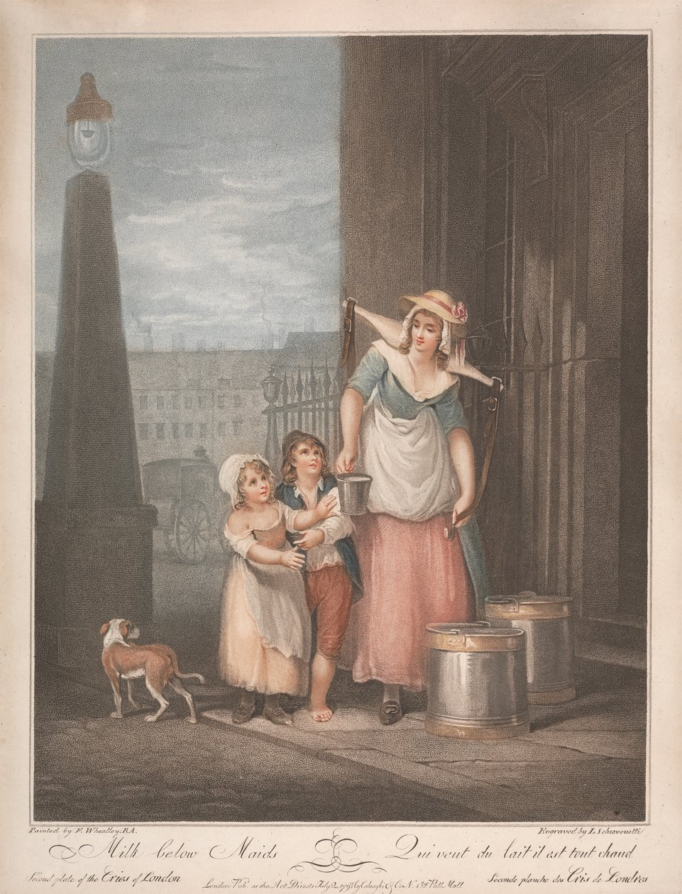 Mleko poniżej Maids autorstwa Luigi Schiavonetti
