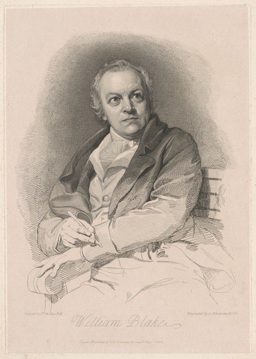 William Blake autorstwa Luigi Schiavonetti, after Thomas Phillips, R.A.