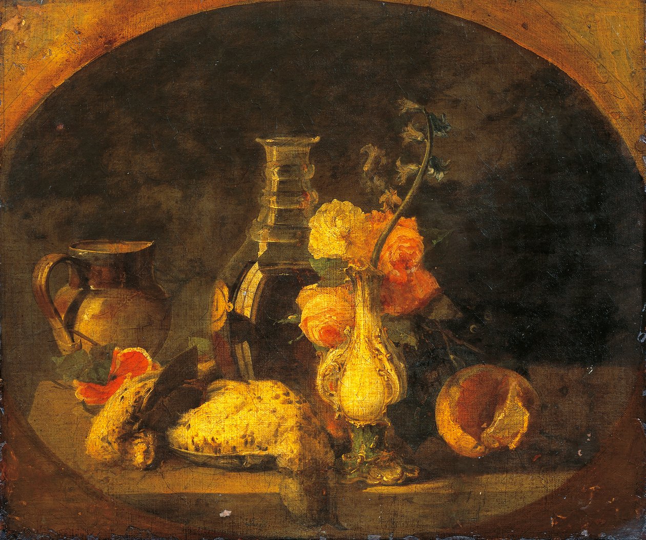 Martwa natura, Luigi Scrosati (1814-1869), olej na płótnie, 43x50 cm autorstwa Luigi Scrosati
