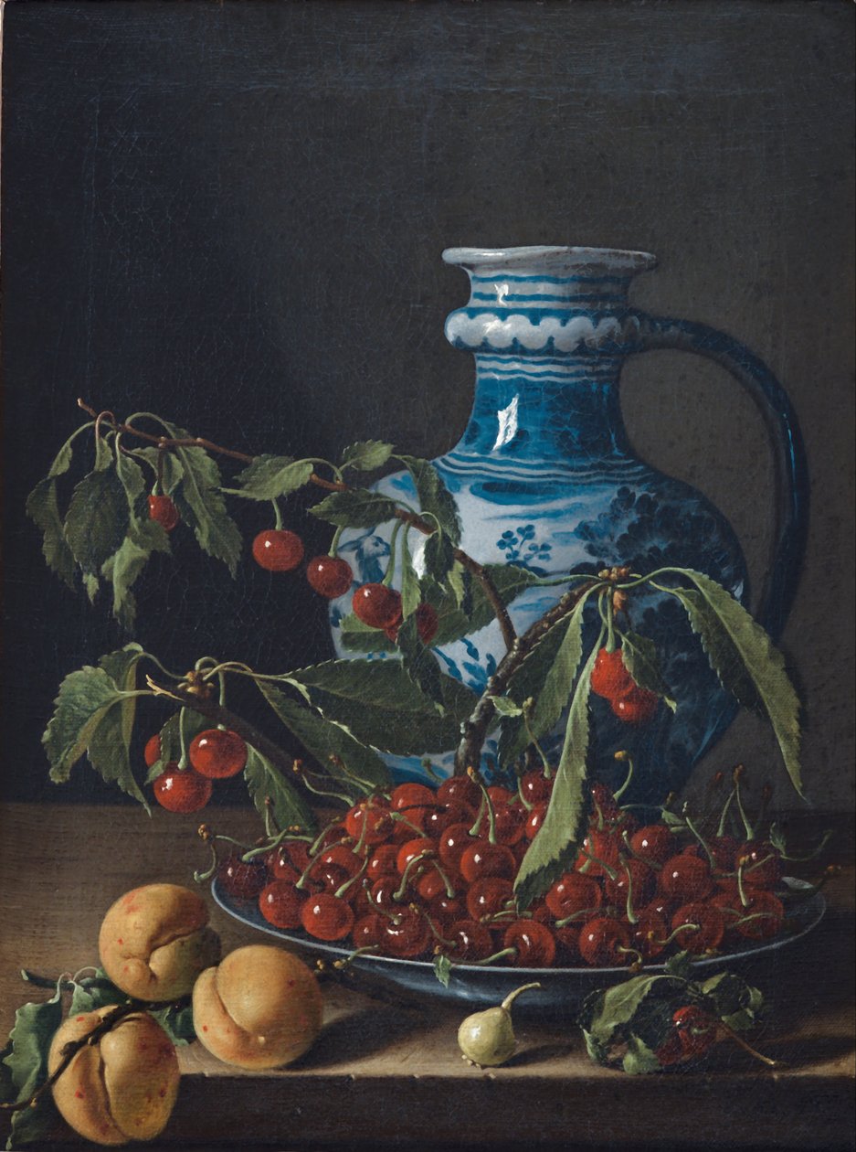 Martwa natura z owocami i dzbanem autorstwa Luis Egidio Melendez