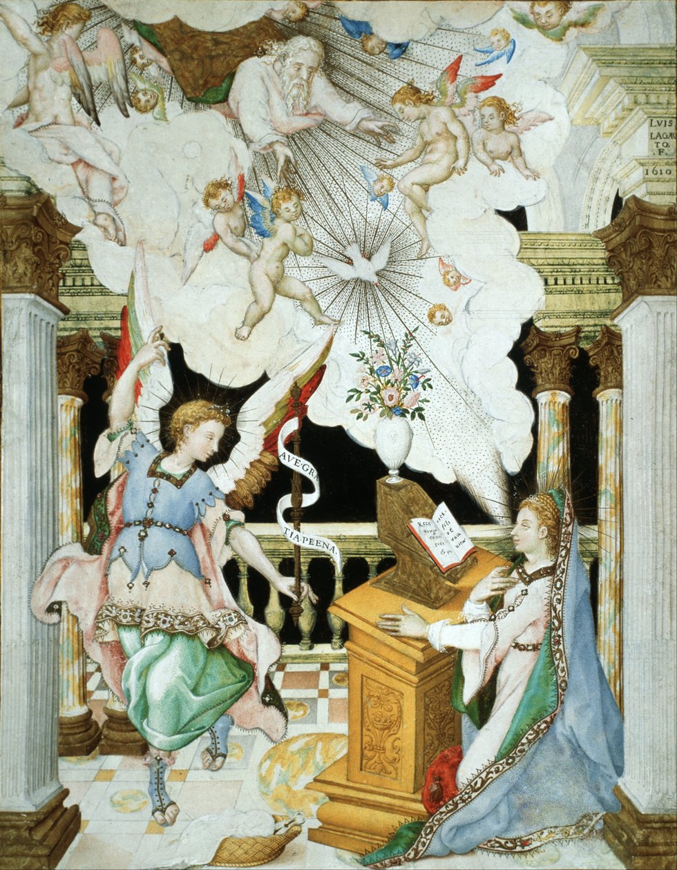 Zwiastowanie autorstwa Luis Lagarto