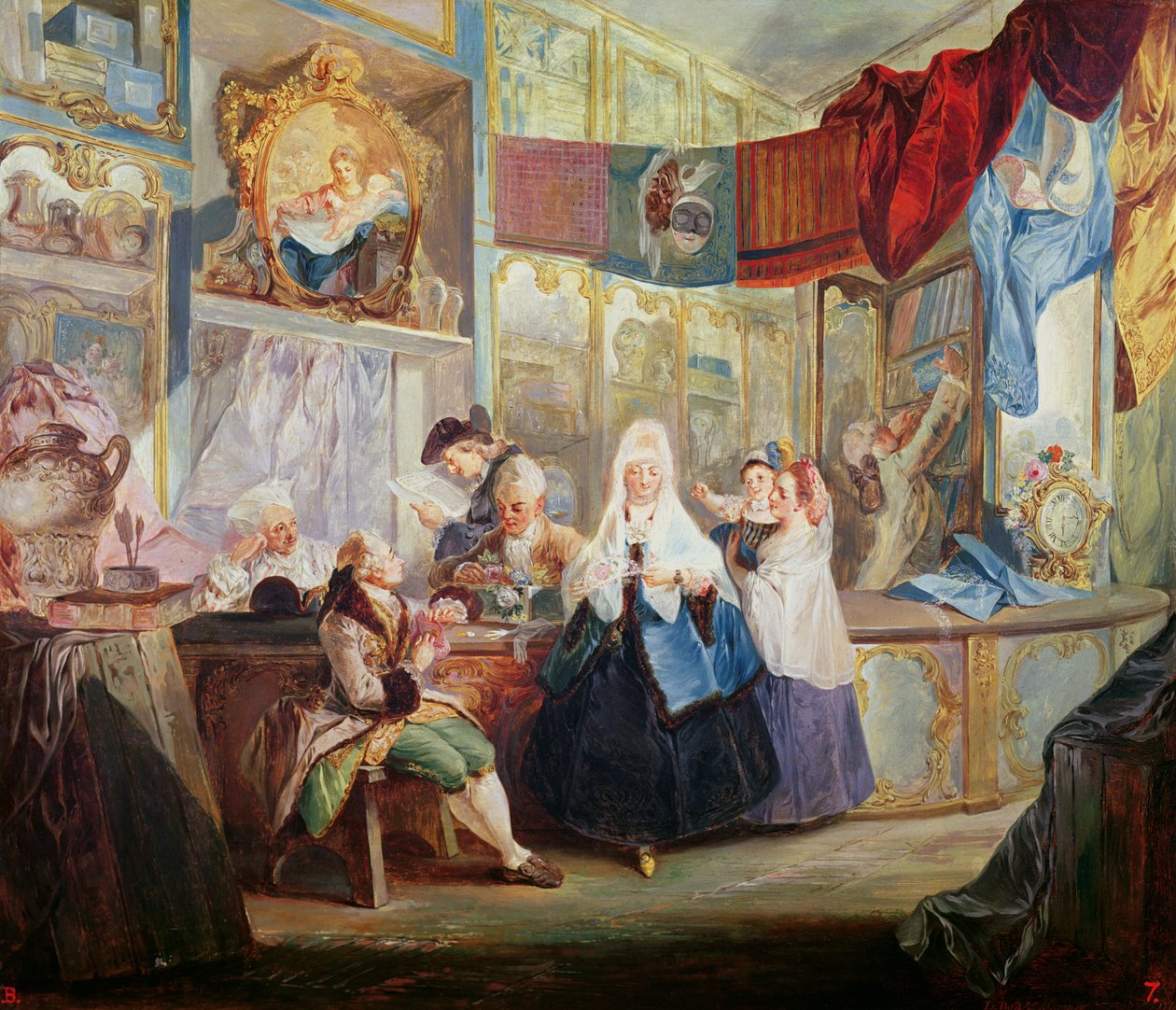 Wnętrze sklepu autorstwa Luis Paret y Alcazar
