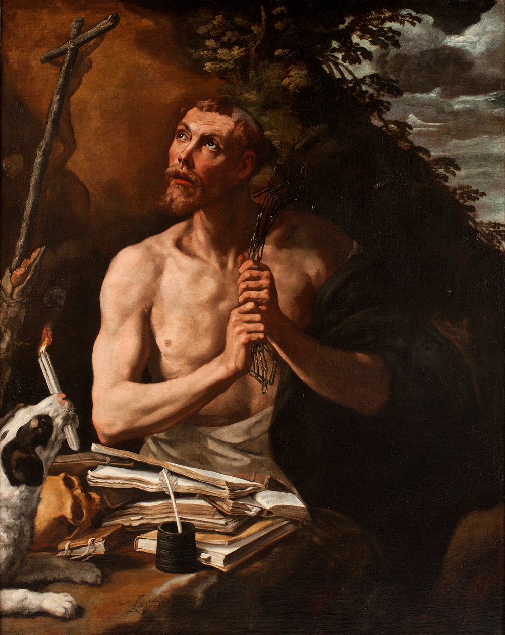 Św. Dominik w pokucie autorstwa Luis Tristan de Escamilla