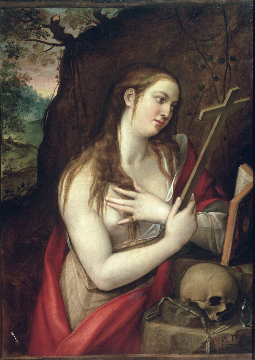 Magdalena pokutująca, 1579 autorstwa Luis de Carbajal