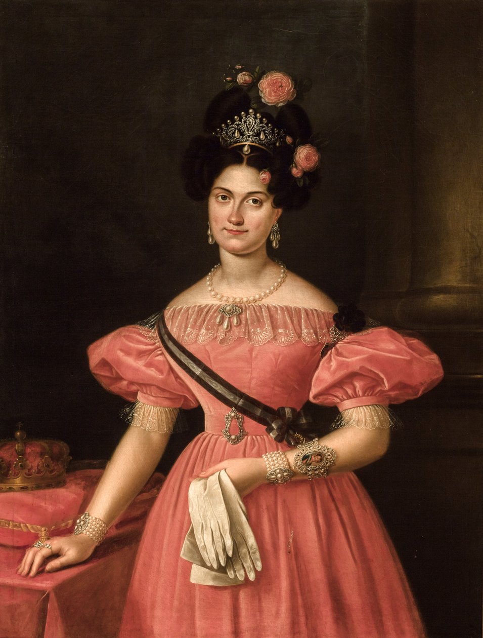 Królowa Maria Cristina z Burbon-Two Sycylii autorstwa Luis de la Cruz