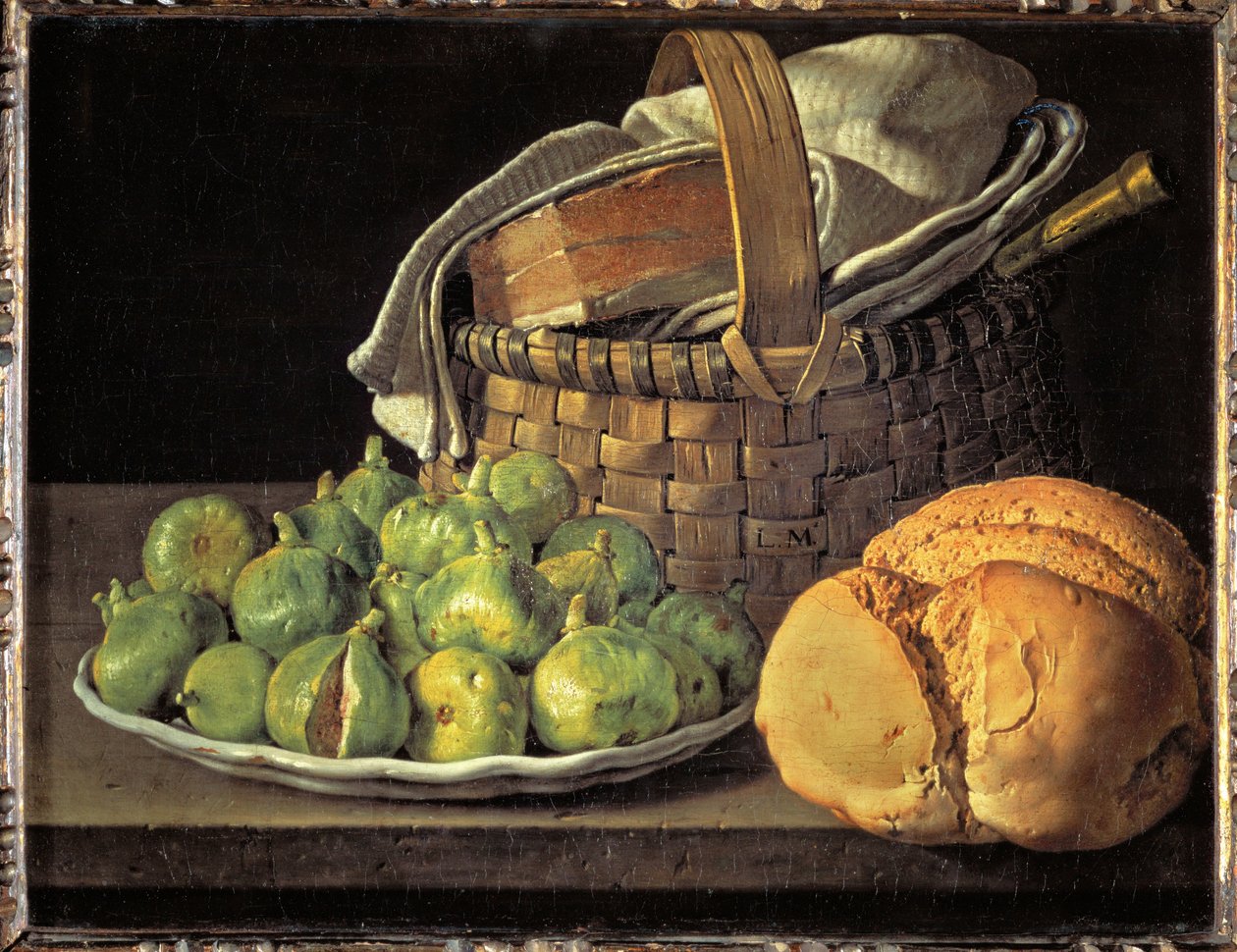 Nature morte aux figues - Martwa natura z figami ... autorstwa Luis Menendez or Melendez
