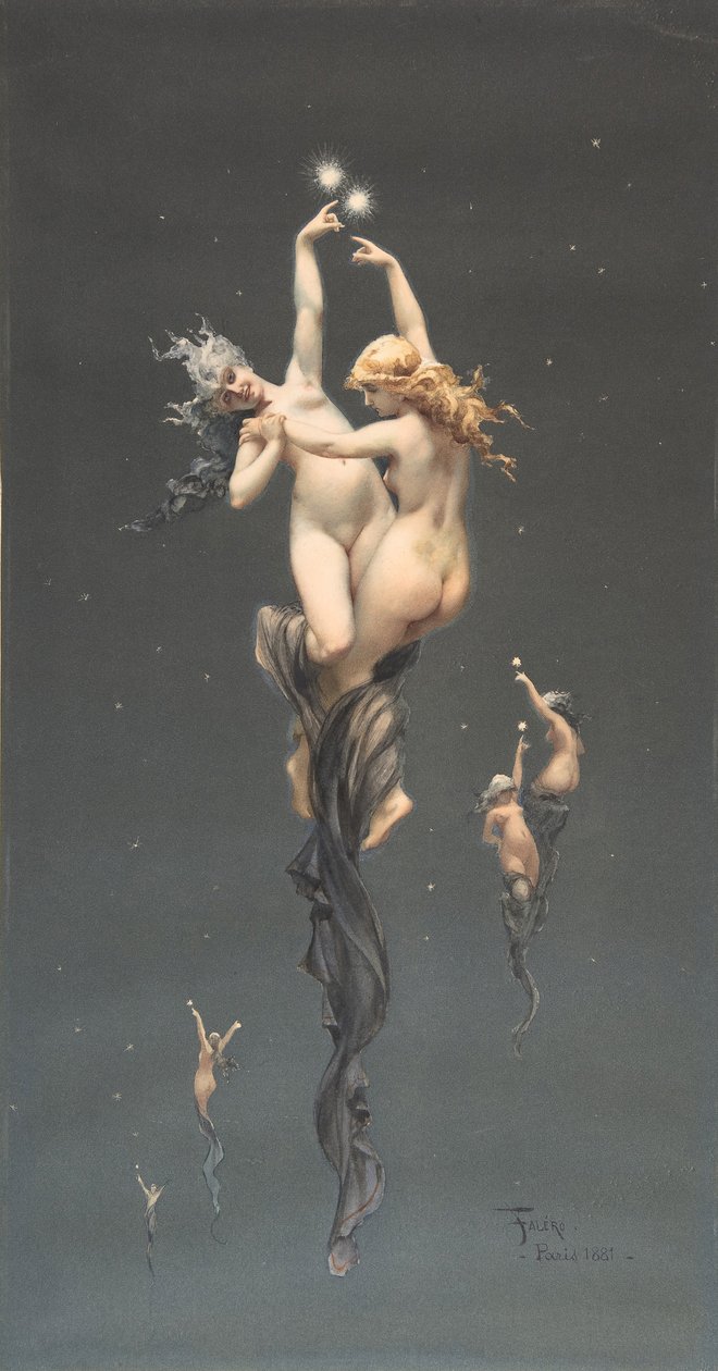 Bliźniacze gwiazdy, 1851-96. autorstwa Luis Riccardo Falero