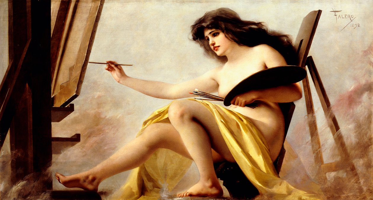 Alegoria malarstwa, 1892 autorstwa Luis Riccardo Falero