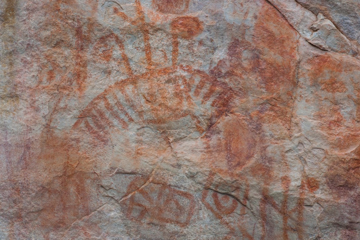 Piktografia, Faical, San Ignacio, Cajamarca, Peru, 2015. autorstwa Luis Rosendo.