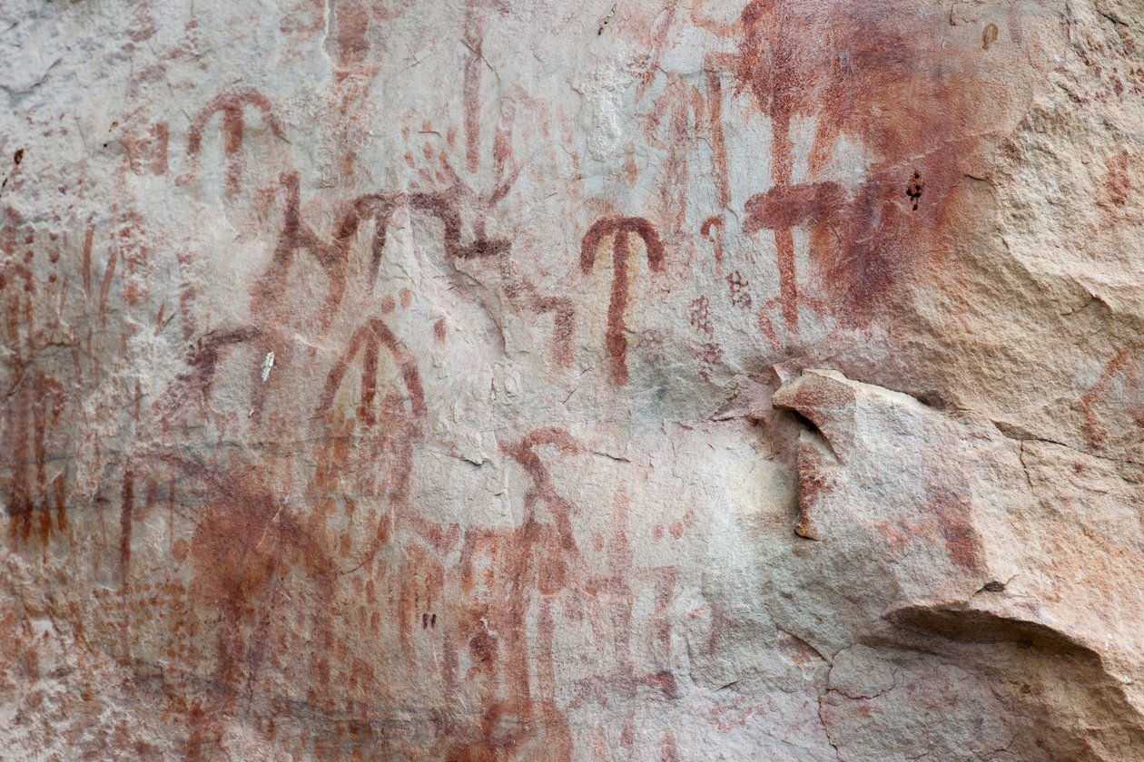 Piktografia, Faical, San Ignacio, Cajamarca, Peru, 2015. autorstwa Luis Rosendo.