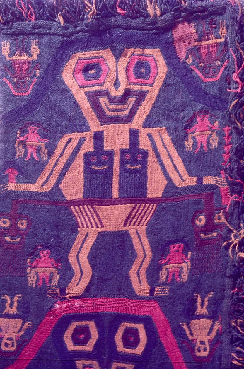 Tekstylia, Kultura Paracas, Peru, 2015. autorstwa Luis Rosendo.