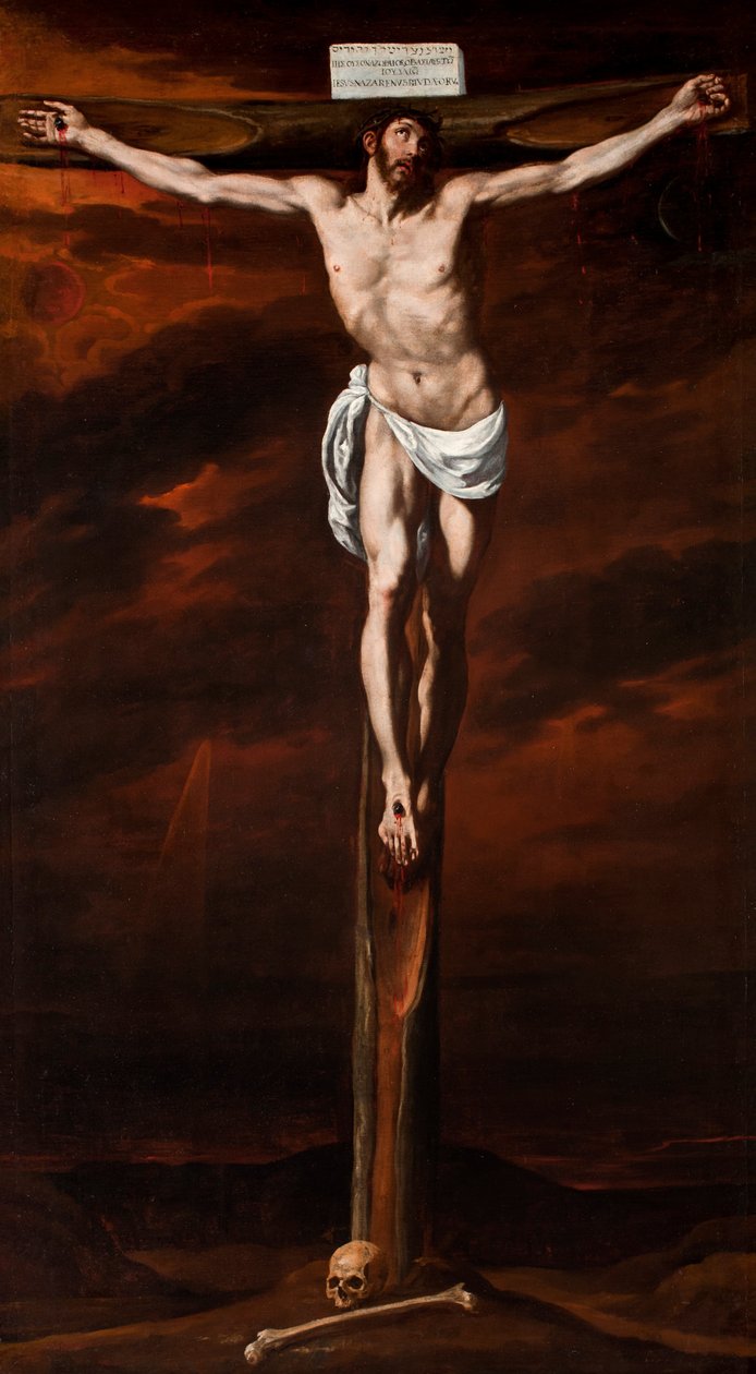 Hiszpański:  Cristo crucificado Chrystus ukrzyżowany autorstwa Luis Tristán