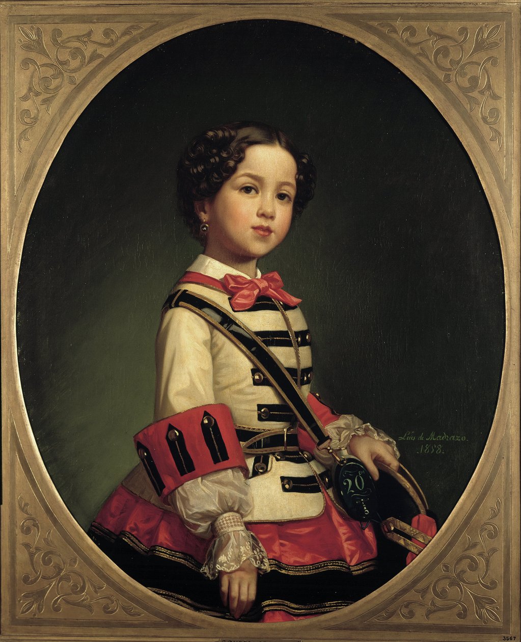 Markiza Maria Cristina de Roncali y Gaviria autorstwa Luis de Madrazo y Kuntz