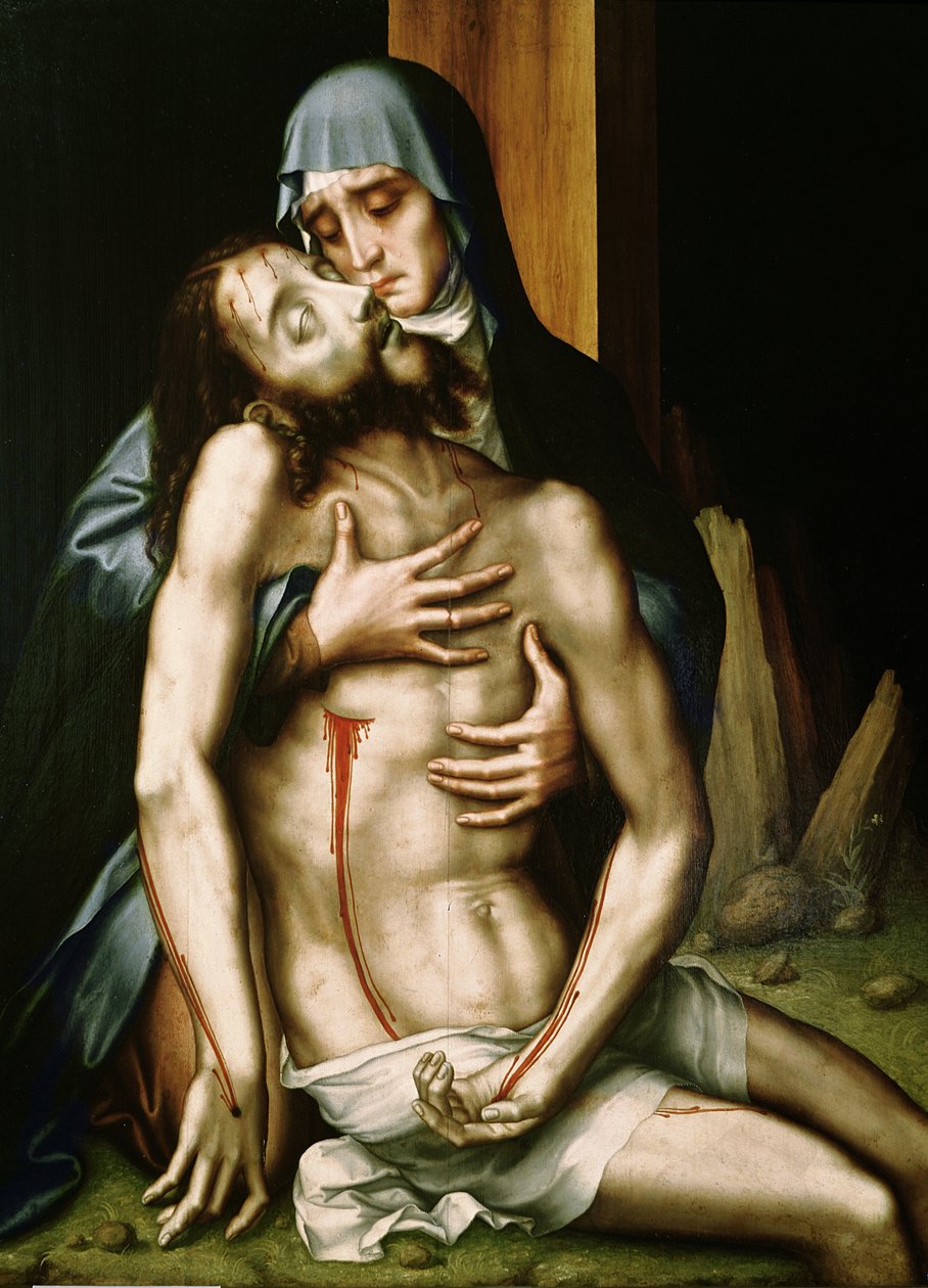 Pieta (olej na desce) autorstwa Luis de Morales