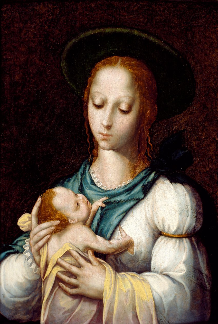 Dziewica z Dzieciątkiem, c1567 autorstwa Luis de Morales