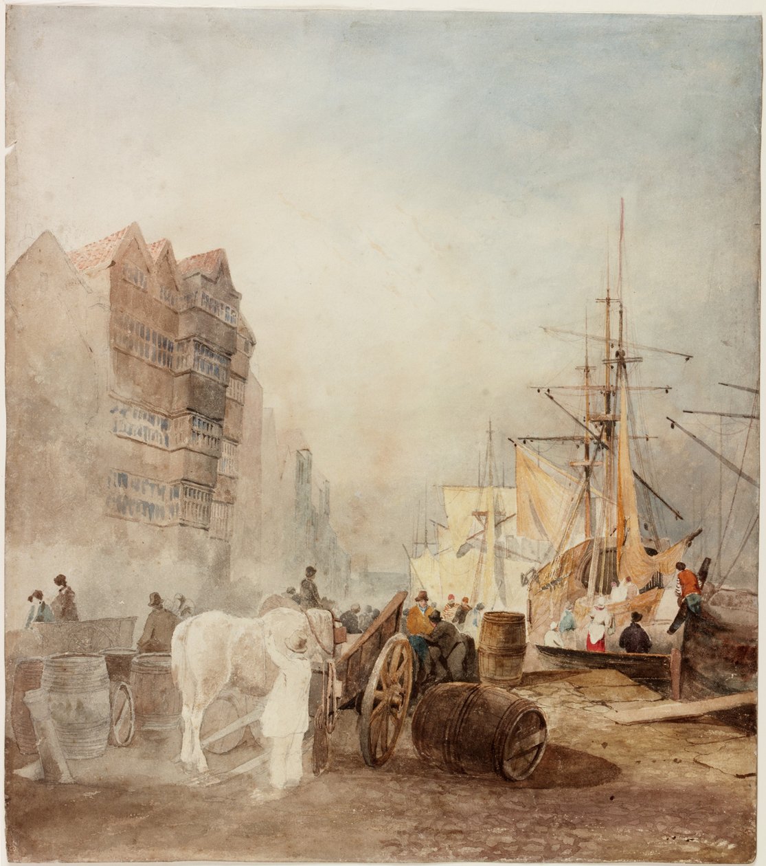 The Quayside, Newcastle upon Tyne (kolor nadwozia) autorstwa Luke Clennell