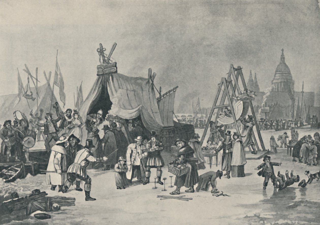 Jarmark nad Zamarzniętą Tamizą, 1814, 1920 autorstwa Luke Clennell