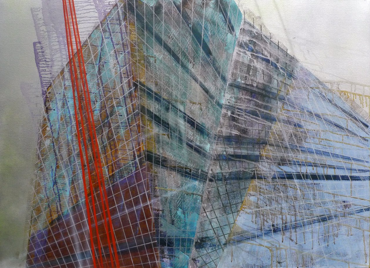 Metastruktura VI, 2016 (olej na płótnie) autorstwa Luke M Walker