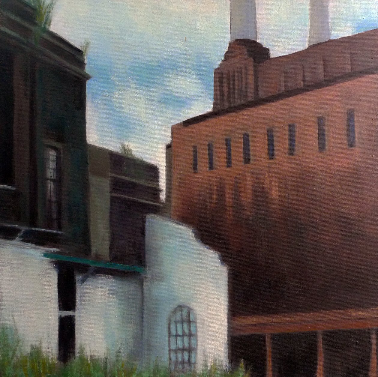 Powerstation, 2011 (olej na płótnie) autorstwa Luke M Walker