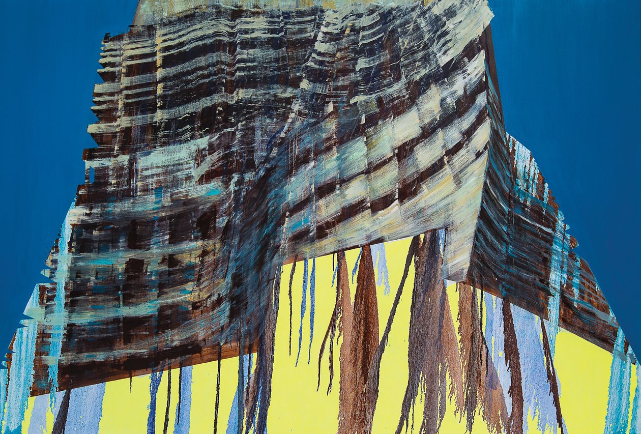 Prace w toku IV, 2014 (olej na płótnie) autorstwa Luke M Walker