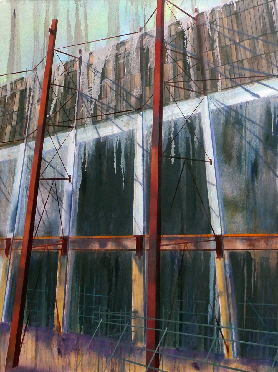 WorkinProgress 14, 2016 (olej na płótnie) autorstwa Luke M Walker