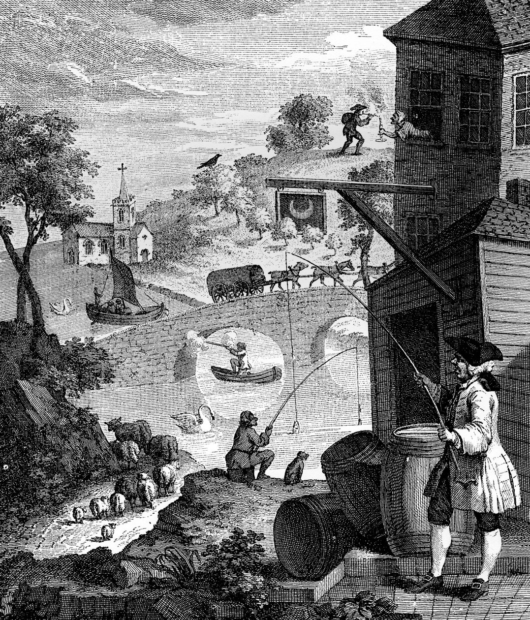Fałszywa perspektywa, 1753 autorstwa Luke Sullivan