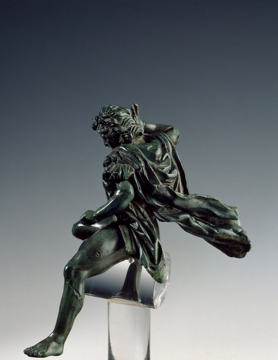 Sztuka grecka: „”Król Macedonii Aleksander Wielki (356-323 pne) na koniu”” Rzeźba z brązu Lizypa z Sycyone (395-305 pne) IV wiek pne. Rzym Museo Nazionale di Villa Giulia Włochy autorstwa Lysippos (attributed to)