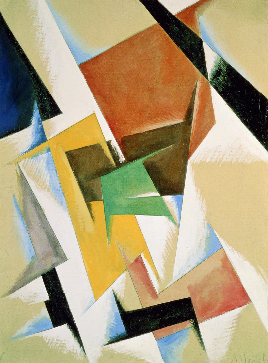 Kompostowanie, 1921 r. autorstwa Lyubov Sergeevna Popova