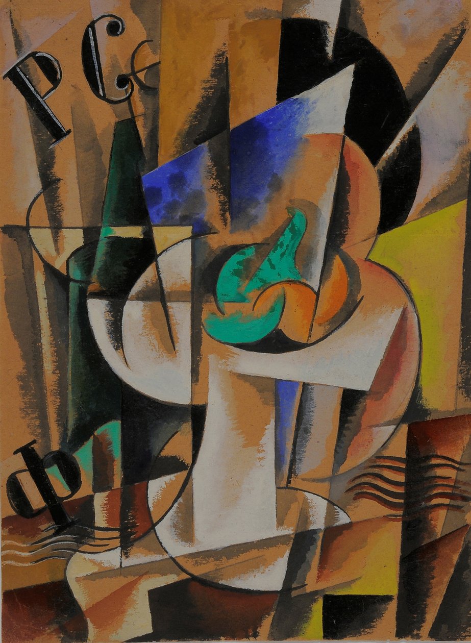 Kompozycja malarska, 1921 autorstwa Lyubov Sergeevna Popova
