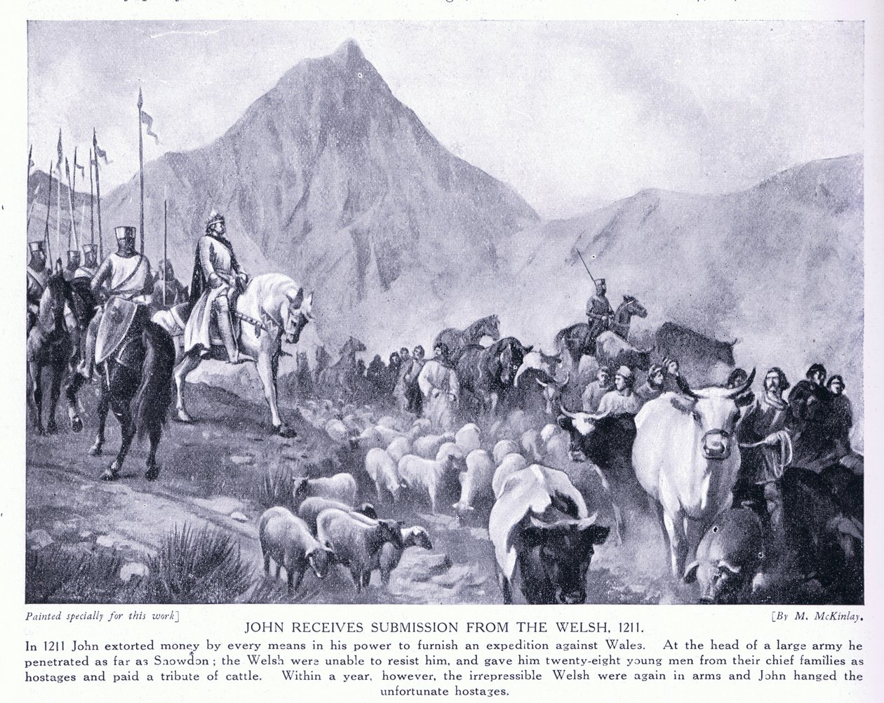 John otrzymuje zgłoszenie z walijskiego AD1211, 1920 autorstwa M. Mackinlay