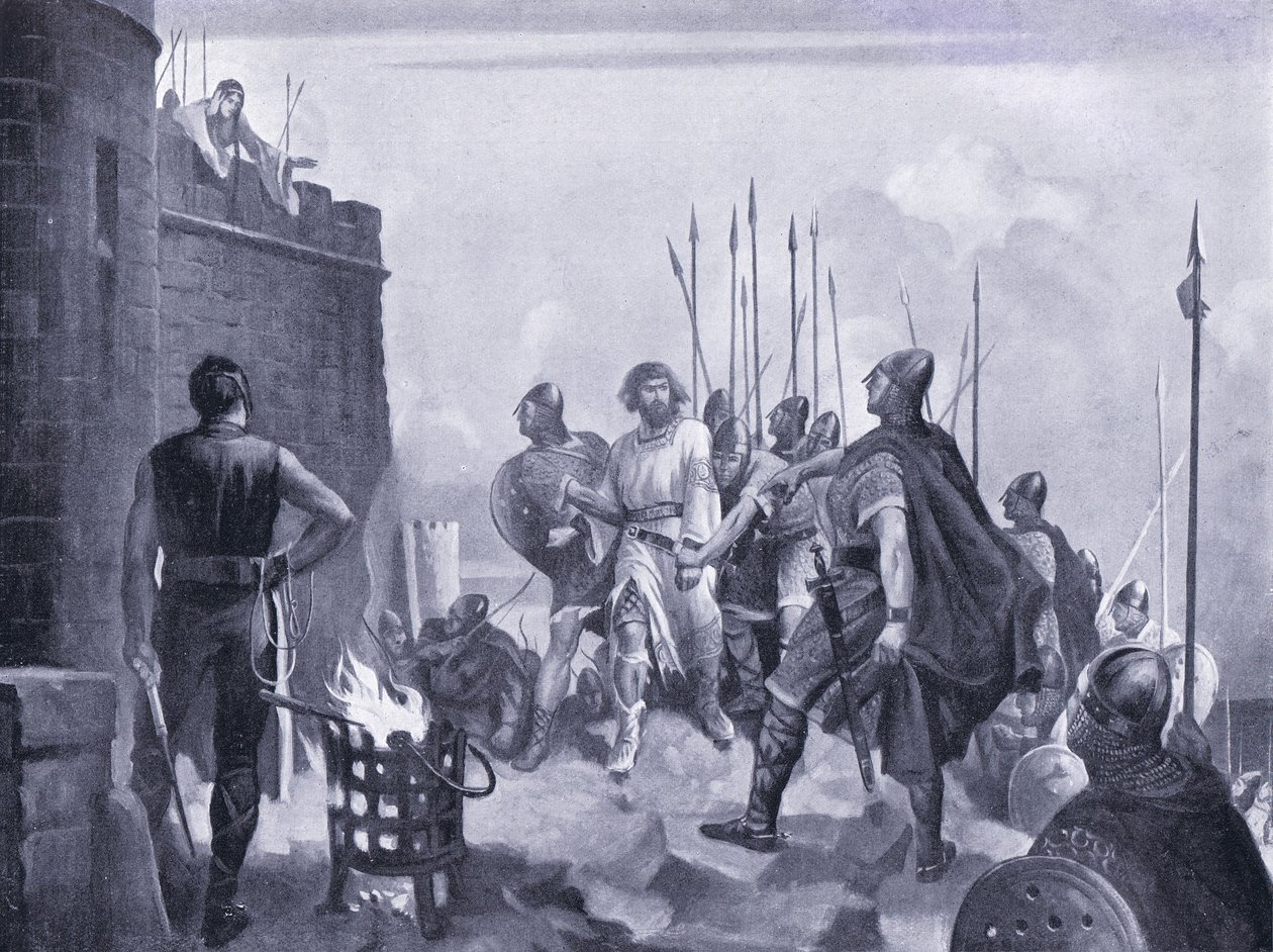 Poddanie zamku Bamborough AD1095, lata 20. autorstwa M. Mackinlay