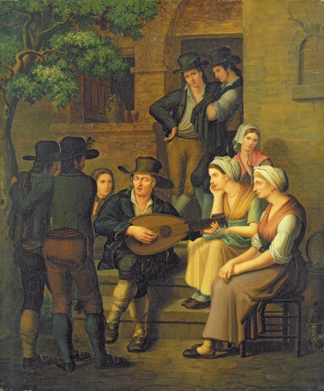 Ślepy piosenkarz, 1828 autorstwa M Von