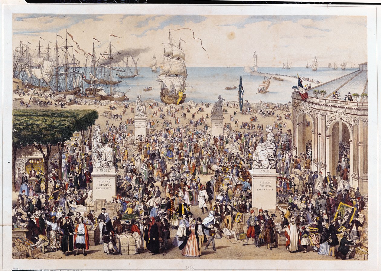 Rynek pod rządami Powszechnej Republiki Demokratycznej i Społecznej, 1848 r. autorstwa M.C Goldsmid