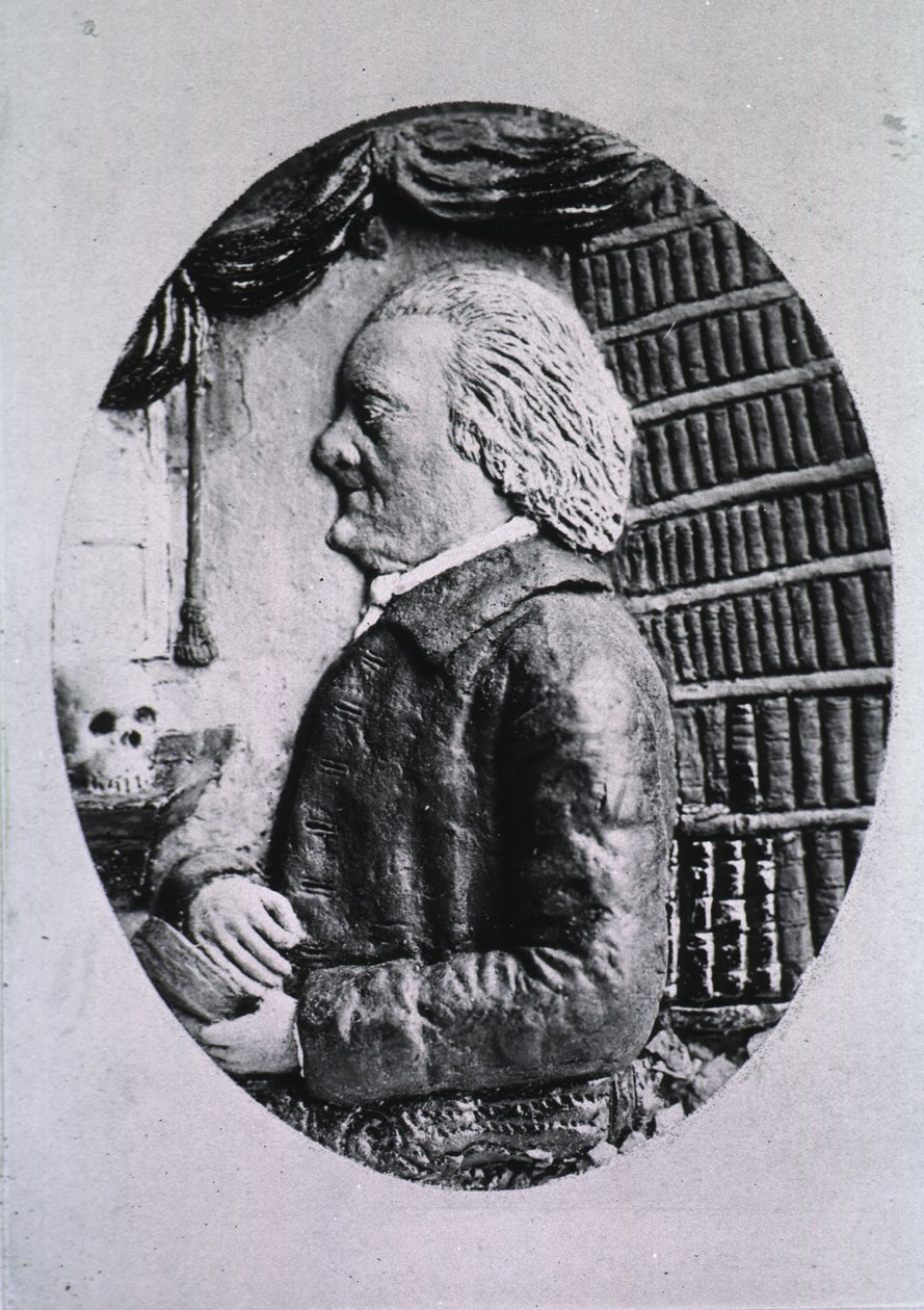 Pokazywanie półek bibliotecznych i czaszki autorstwa M.D. Van Eokhout