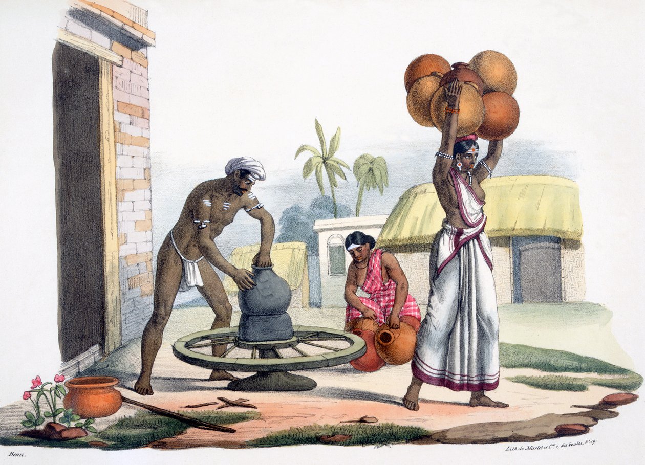 Garncarz, 1827-35 autorstwa M.E. Burnouf