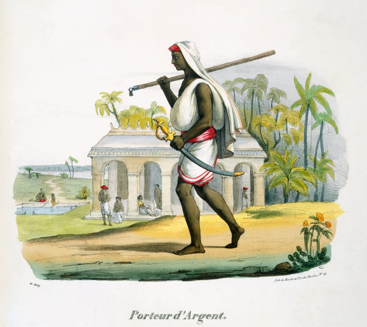 Srebrny przewoźnik, 1827-35 autorstwa M.E. Burnouf